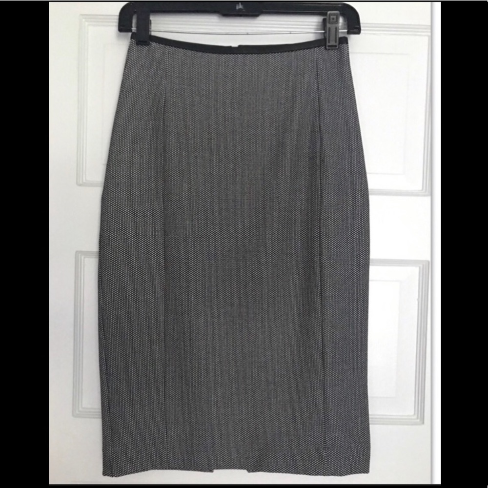 Express Leather Trim Pencil Skirt